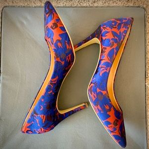 J.Crew Isabelle Jacquard Floral Pumps